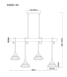 Lustra JOWITA 54050-4H Lucente - Home & Lighting