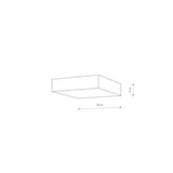 Plafoniera LID SQUARE LED 25W 4000K 10430