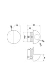 Spot Aplicat MEZZO O033WL-L3W3K Lucente - Home & Lighting