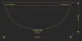 Plafoniera Bellagio BEL-PL-3(P)470-CR Lucente - Home & Lighting