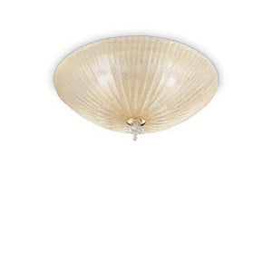 Plafoniera Shell Pl4 Ambra 140186 Lucente - Home & Lighting