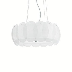 Lustra Ovalino Sp8 Bianco 090481 Lucente - Home & Lighting