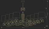 Candelabru Monza Mon-Zwl-8(N/A) Lucente - Home & Lighting