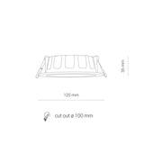 Spot Incastrat CL KOS LED 8W 3000K IP44 8782 Lucente - Home & Lighting