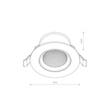 Spot Incastrat EGINA LED 15W 3000K 10555