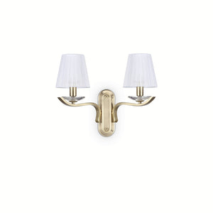 Aplica Pegaso Ap2 Ottone Satinato 197708 Lucente - Home & Lighting