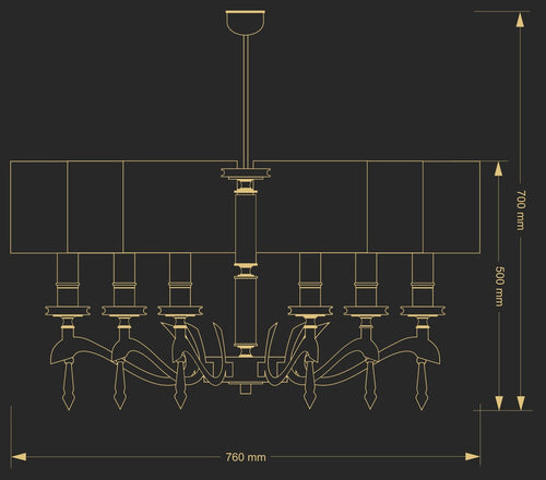 Candelabru Sparone Spa-Zw-6(N/A) Lucente - Home & Lighting