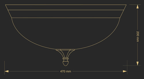 Plafoniera Decor Dec-Plm-3(P)470 Lucente - Home & Lighting