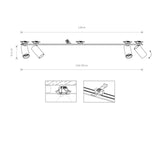 Plafoniera MONO IV 7836 Lucente - Home & Lighting