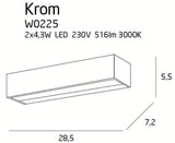 Aplica Krom W0225 Lucente - Home & Lighting