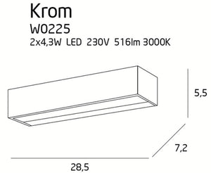 Aplica Krom W0225 Lucente - Home & Lighting