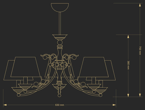 Candelabru Casamia Cas-Zw-5(P/A) Lucente - Home & Lighting