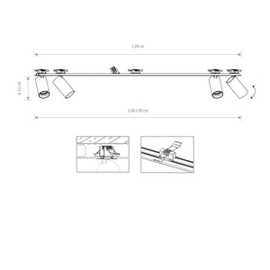 Plafoniera MONO IV 7831 Lucente - Home & Lighting