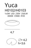 Spot Incastrat YUCA H0103 Lucente - Home & Lighting
