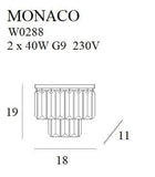 Aplica MONACO W0288 Lucente - Home & Lighting