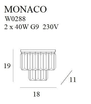 Aplica MONACO W0288 Lucente - Home & Lighting