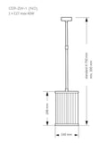 Lustra CERO CER-ZW-1(N)140 Lucente - Home & Lighting