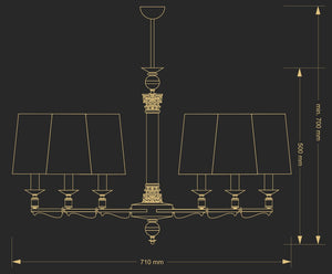 Candelabru Merano Mer-Zw-6(N/A) Lucente - Home & Lighting