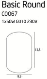 Spot Aplicat BASIC ROUND C0067 Lucente - Home & Lighting