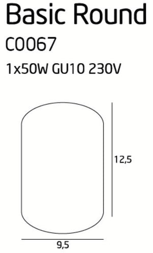 Spot Aplicat BASIC ROUND C0067 Lucente - Home & Lighting