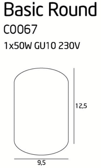 Spot Aplicat BASIC ROUND C0067 Lucente - Home & Lighting