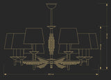Candelabru Fellino Fel-Zw-8(Bn/A) Lucente - Home & Lighting