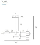 Lustra PUMA P0404 Lucente - Home & Lighting