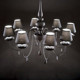 Candelabru Blanche Sp8 Nero 111896 Lucente - Home & Lighting