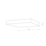 Plafoniera LID SQUARE LED 50W 3000K 10427