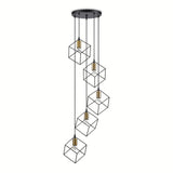 Lustra Ice Sp5 Nero 237664 Lucente - Home & Lighting