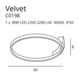 Plafoniera VELVET C0198 Lucente - Home & Lighting
