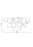 Lustra BOLLA MOD133CL-04BS Lucente - Home & Lighting