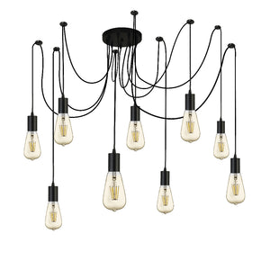 Lustra Squiggle 9669-9Bk Lucente - Home & Lighting