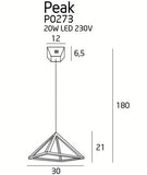 Lustra Peak S P0273 Lucente - Home & Lighting
