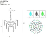 Candelabru ARWENA P0417 Lucente - Home & Lighting