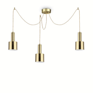 Lustra Holly Sp3 Ottone Satinato 231600 Lucente - Home & Lighting