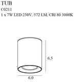 Spot Aplicat TUB C0211 Lucente - Home & Lighting