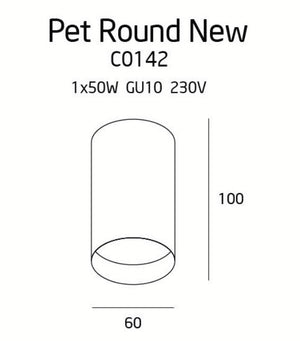 Spot Aplicat PET ROUND NEW C0142 Lucente - Home & Lighting