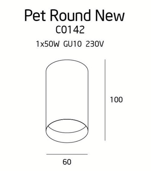 Spot Aplicat PET ROUND NEW C0142 Lucente - Home & Lighting