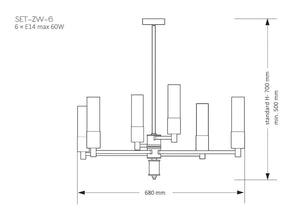 Candelabru SETI SET-ZW-6(Z) Lucente - Home & Lighting