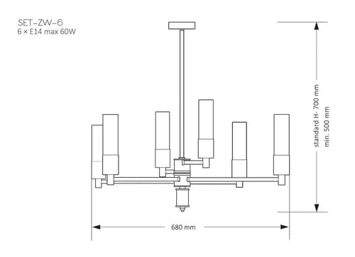 Candelabru SETI SET-ZW-6(Z) Lucente - Home & Lighting