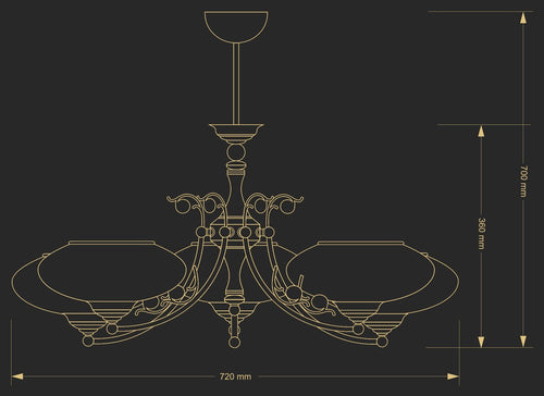 Candelabru Casamia Cas-Zw-5(P) Lucente - Home & Lighting