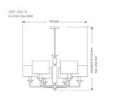 Candelabru ARTU ART-ZW-6(N) Lucente - Home & Lighting