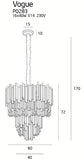 Candelabru Vogue P0283 Lucente - Home & Lighting