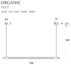 Lustra ORGANIC HORIZON P0357D Lucente - Home & Lighting