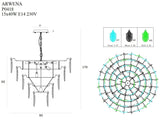 Candelabru ARWENA P0418 Lucente - Home & Lighting