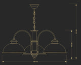 Candelabru Lido Lid-Zw-3(P) Lucente - Home & Lighting