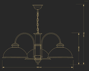 Candelabru Lido Lid-Zw-3(P) Lucente - Home & Lighting