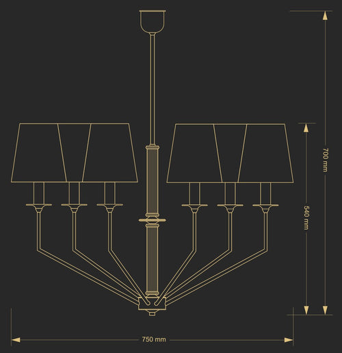 Candelabru Noemi Noe-Zw-6(Z/A) Lucente - Home & Lighting