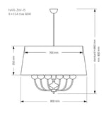 Lustra NARNI NAR-ZW-6(CC) Lucente - Home & Lighting